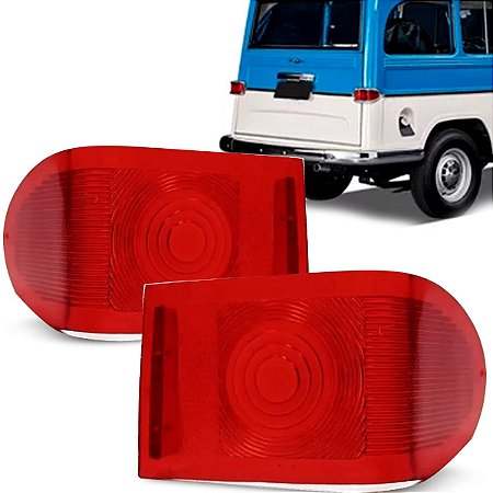 LENTES TRASEIRA CURVA JEEP RURAL / JEEP F 75 FORD WILLYS
